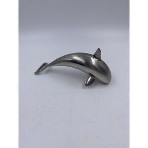 Vintage Silver Metal Dolphin Bottle Opener Rare Ocean Nautical